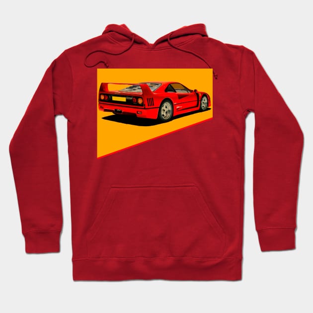 f40 Hoodie by retroracing